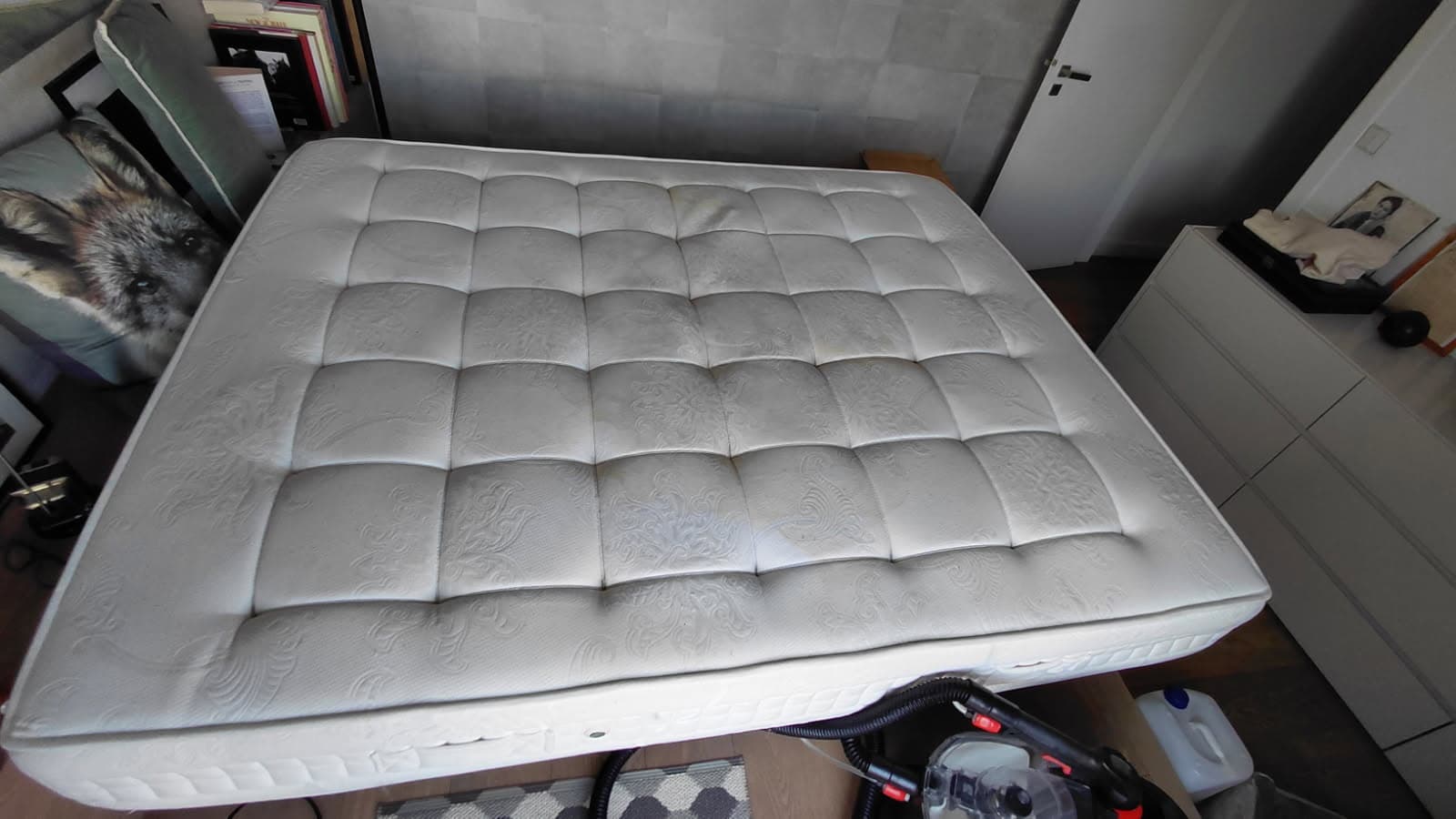 King size mattress - After cleaning