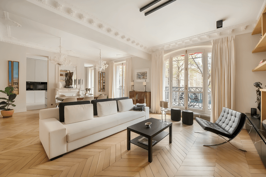 Canape propre et moderne - Nettoyage professionnel PrestiClean Paris